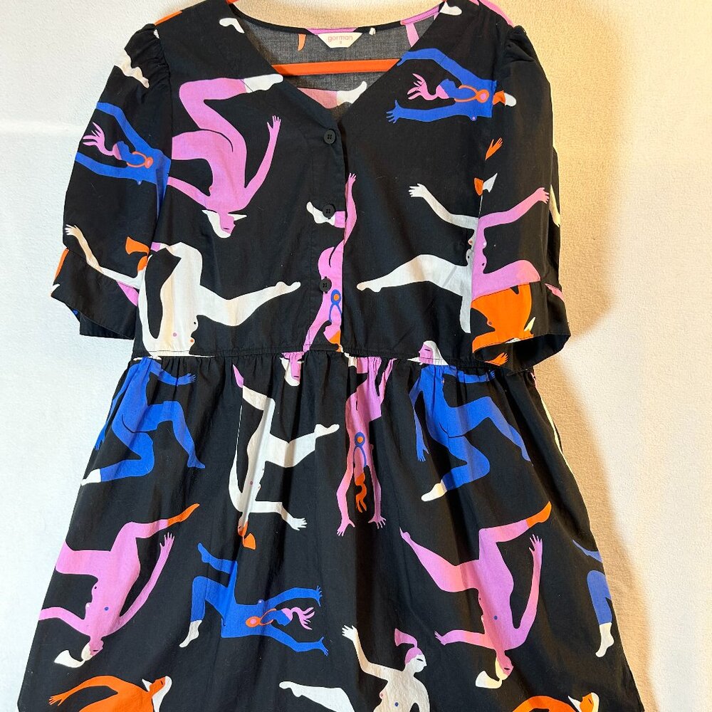 Gorman Australia Dancing Ladies Dress | Organic Cotton Balloon Sleeve Dress